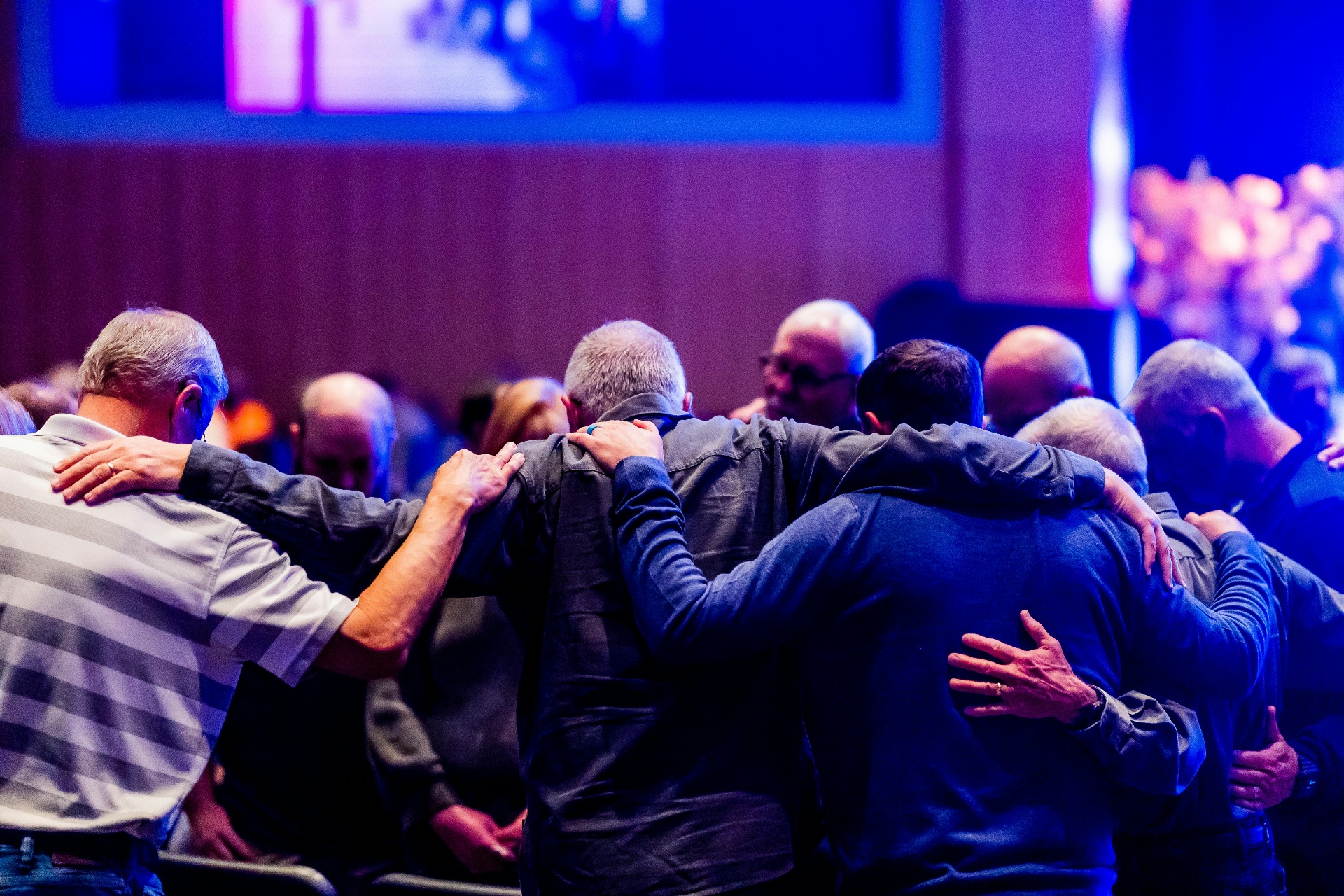 Community gathered in prayer